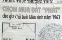 Nam sinh năm 1963 tuổi quý mão Xem phong thủy hướng hợp Xây làm nhà ở tốt
