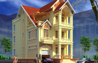 Biệt Thự pháp cổ 3 tầng thiêt kế nhà ở đẹp -Ảnh1