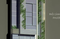 Nhà ở mặt phố đẹp thiết kế hiện đại chia phân lô ảnh 6 tầng