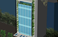 Nhà ở mặt phố đẹp thiết kế hiện đại phân chia lô ảnh 6 tầng