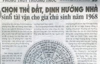 Nam sinh năm 1968 tuổi mậu thân Xem phong thủy hướng tốt Xây làm nhà ở hợp