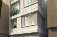 Nhà ở mặt phố chia phân lô thiết kế hiện đại đẹp ảnh 3 tầng