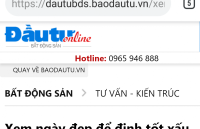 Xem ngày đẹp để định tốt xấu