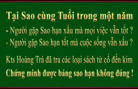 Tra bảng xem Sao hạn hàng năm độ chuẩn không cao, xem theo cách nào chuẩn?