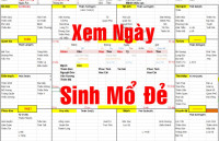 Xem ngày sinh mổ đẻ cho bé trai sinh năm 2022, tuổi bố 1983 và mẹ 1988