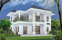 Biệt thự tân cổ điển 2 tầng thiết kế theo phong thủy