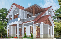 Biệt thự 2 tầng ngoại thành hà nội, thiết kế kiến trúc biệt thự theo phong thủy