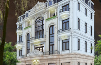 Thiết kế kiến trúc phong thủy Nhà mặt phố 4 tầng tân cổ điển