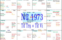 Xem Tứ Trụ Nữ 1973, Xem Tử Vi Nữ 1973, Xem màu sắc hợp nữ 1973, Bát tự Nữ 1973, Nữ sinh năm 1973 tuổi Quý Sửu