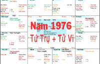 Xem Tứ Trụ Nam 1976, Bát tự Nam 1976, Xem Tử Vi Nam 1976, Xem màu sắc hợp nam 1976, Nghề hợp mệnh Nam sinh năm 1976 hợp tuổi Bính Thìn