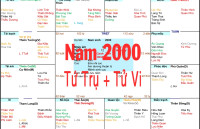 Xem Tứ Trụ Nam 2000, Xem Tử Vi Nam 2000, Xem màu sắc hợp nam 2000, Bát tự Nam 2000, Nam sinh năm 2000 tuổi Canh Thìn