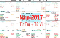 Xem Tứ Trụ Nam 2017, Xem Tử Vi Nam 2017, Xem màu sắc hợp nam 2017, Bát tự Nam 2017, Nam sinh năm 2017 tuổi Đinh Dậu