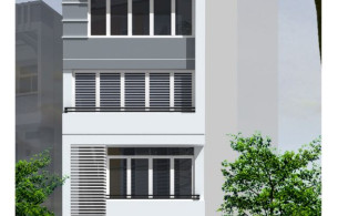 Nhà ở mặt phố đẹp thiết kế hiện đại phân chia lô ảnh 5 tầng
