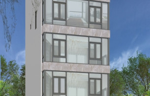 Kiến trúc phong thủy nhà ở mặt phố 5 tầng hiện đại