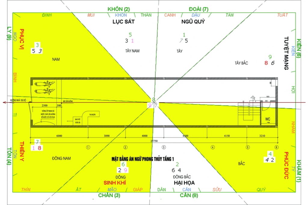 Nhà Phân chia lô mặt phố thiết kế theo phong thủy ở HP Nhà Phân chia lô mặt phố thiết kế theo phong thủy ở HP