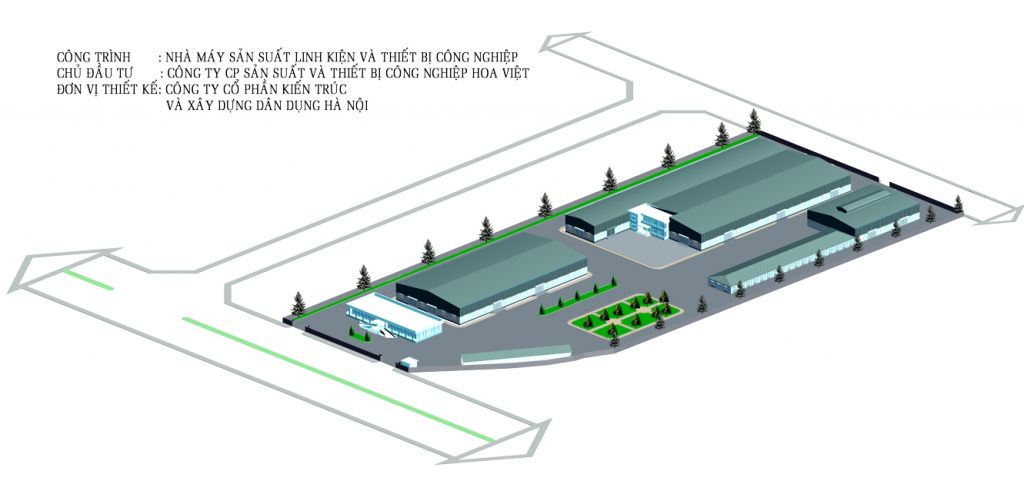Khu công nghiệp Nhà máy Nhà điều hành thiết kế theo xem phong thủy- ảnh1
