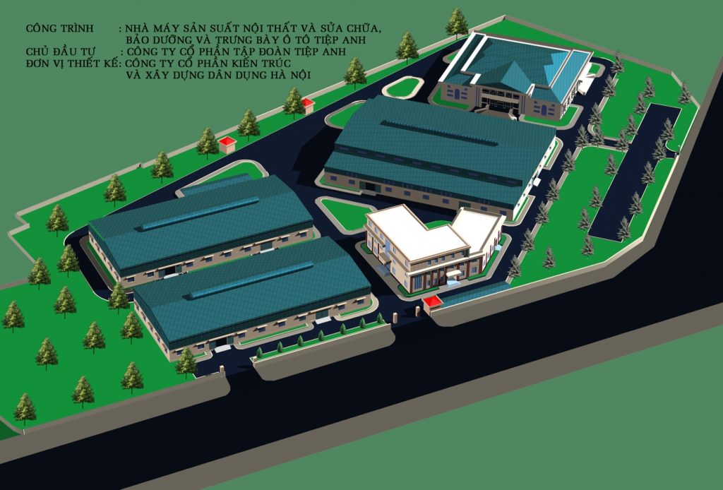 Khu công nghiệp Nhà máy Nhà điều hành thiết kế theo xem phong thủy- ảnh2