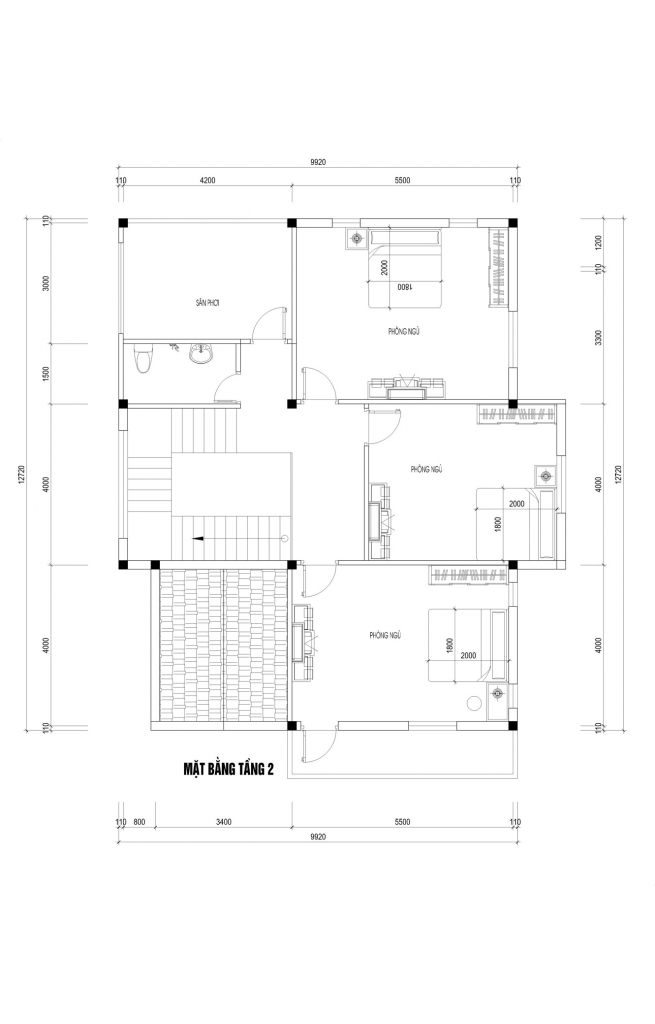 Nhà ở Biệt thự pháp tân cổ điển Thiết kế theo xem phong thủy - Tuyên Quang Nhà ở Biệt thự pháp tân cổ điển Thiết kế theo xem phong thủy - Tuyên Quang