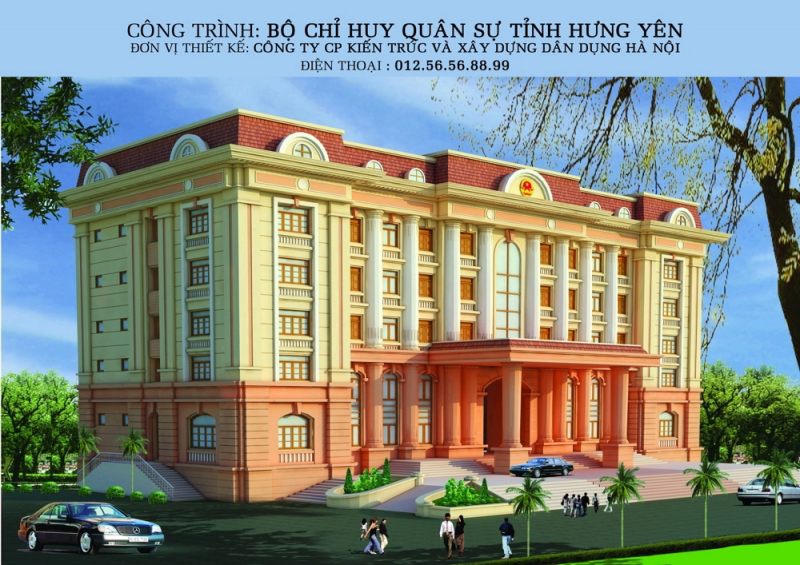 Trụ sở làm việc Kiến trúc pháp cổ - Văn phòng Cơ Quan - Nhà cao tầng đẹp - Nhà làm việc-Ảnh1
