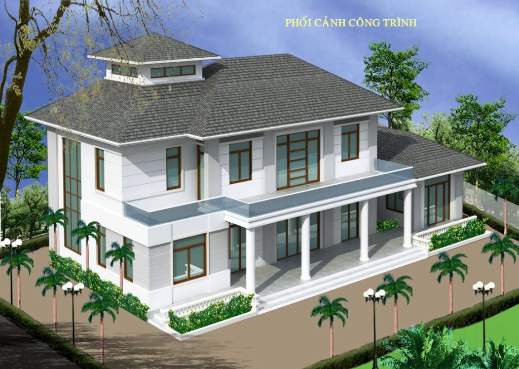 Biệt Thự hiện đại 2 tầng thiết kế nhà ở đẹp - Ảnh1