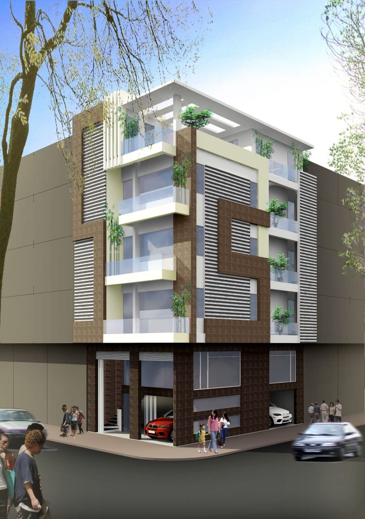 Biệt Thự song lập hiện đại 5 tầng ảnh thiết kế nhà ở đẹp