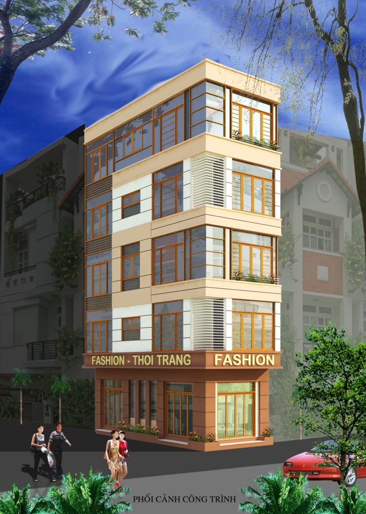 Nhà ở mặt phố đẹp thiết kế kiểu pháp cổ chia lô ảnh 5 tầng