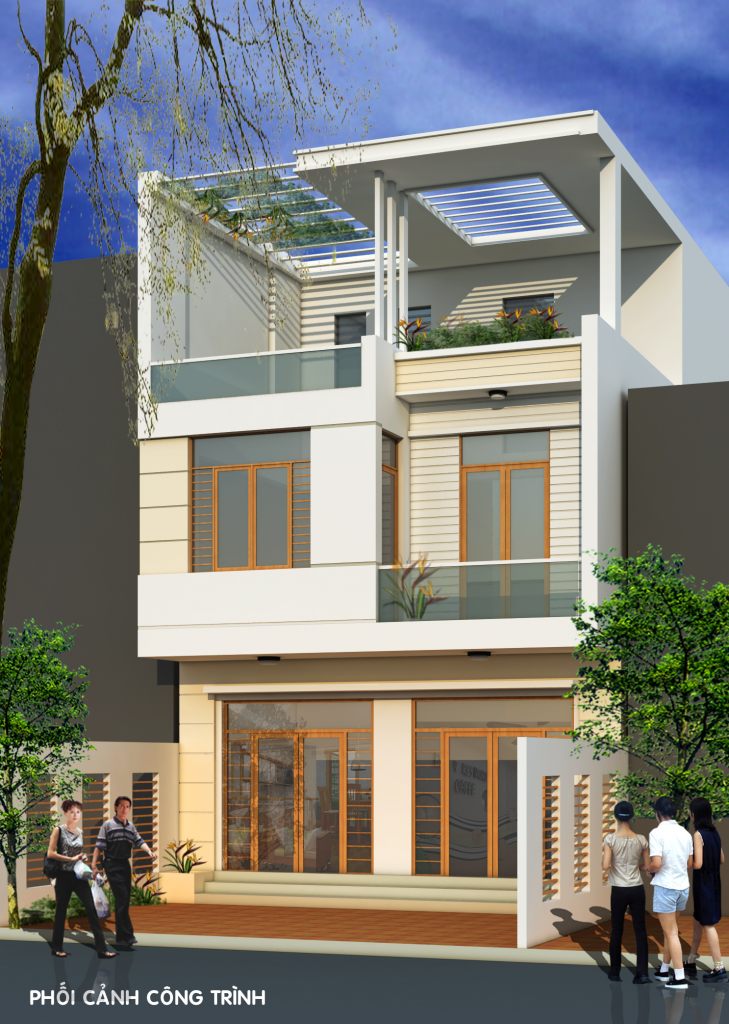 Nhà ở mặt phố thiết kế đẹp hiện đại chia phân lô ảnh 7