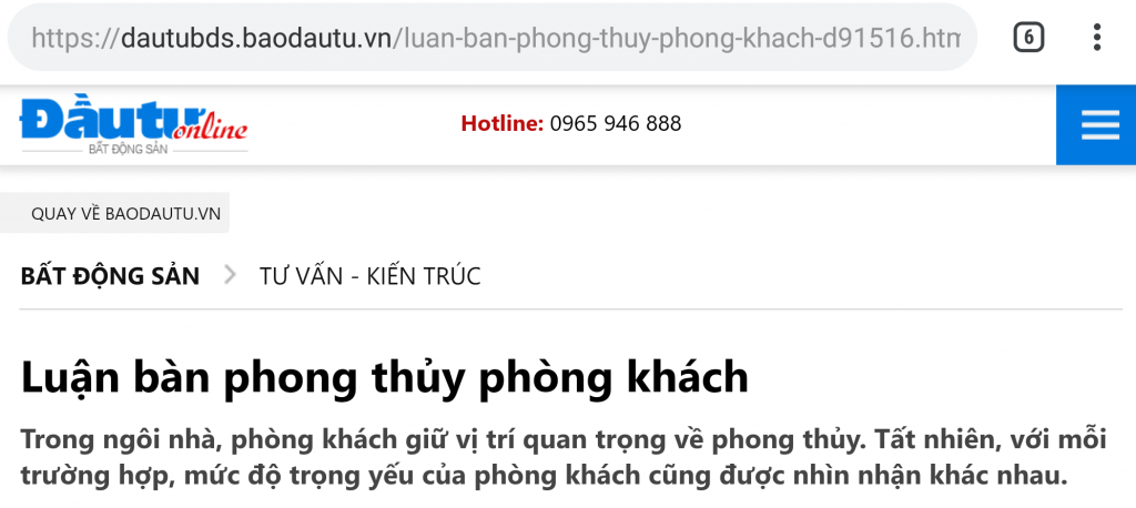 Luận bàn phong thủy phòng khách Luận bàn phong thủy phòng khách