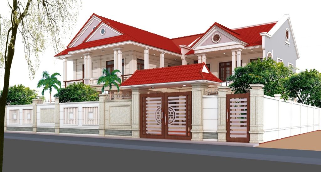 Nhà Thờ kết hợp Nhà ở thiết kế kiến trúc phong thủy