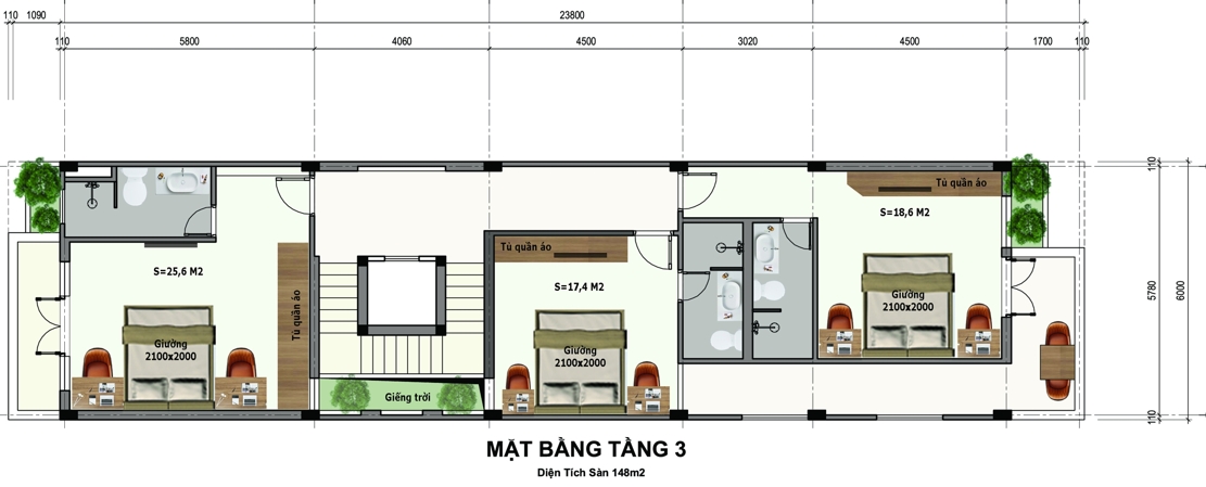 kiến trúc nhà phố hiện đại 4 tầng Mẫu ảnh nhà mặt phố mặt tiền 6m hiện đại