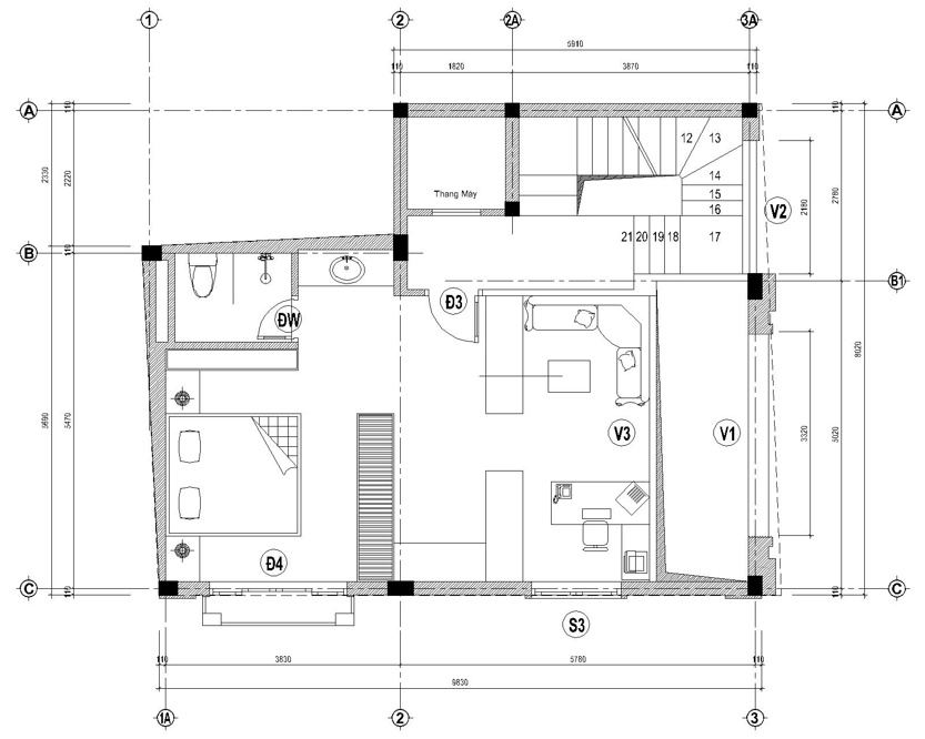 Mẫu ảnh nhà 2 tầng mặt tiền 7m 8m 9m đẹp hiện đại tân cổ điển