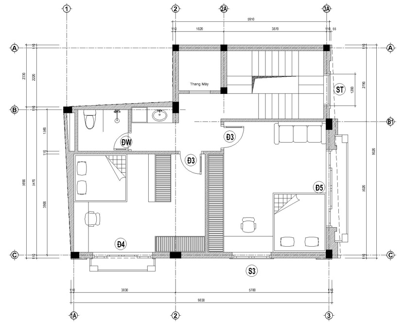 Mẫu ảnh nhà 4 tầng mặt tiền 7m 8m 9m đẹp hiện đại tân cổ điển